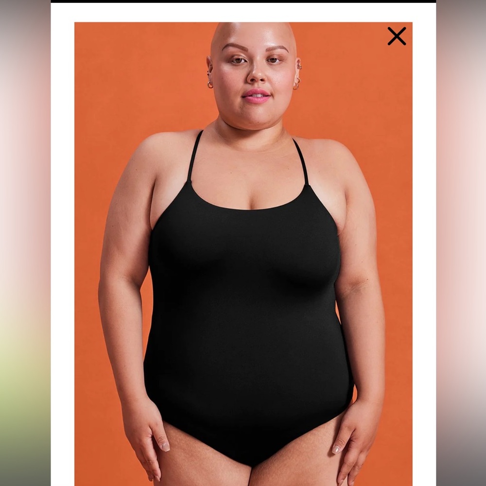 Girlfriend Collective Black Clemente One Piece Swimsuit